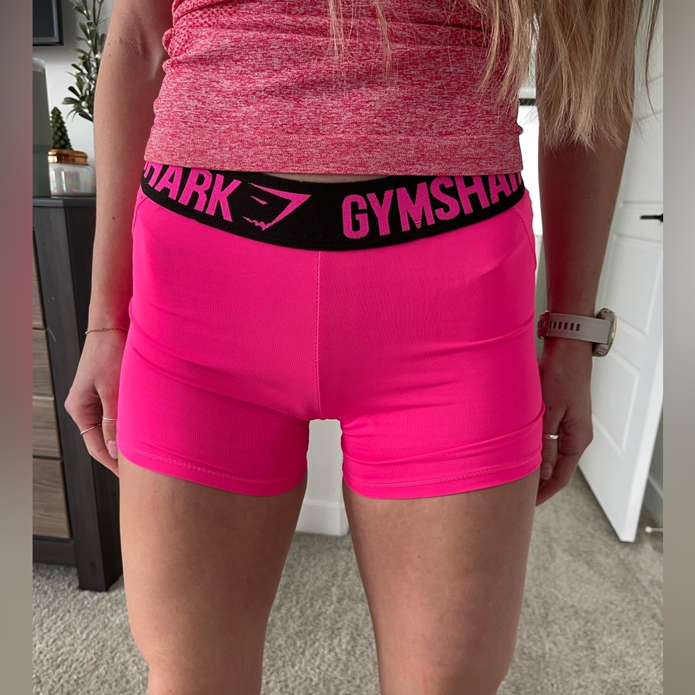 Hot pink Gymshark spanx, size S. WORN ONCE